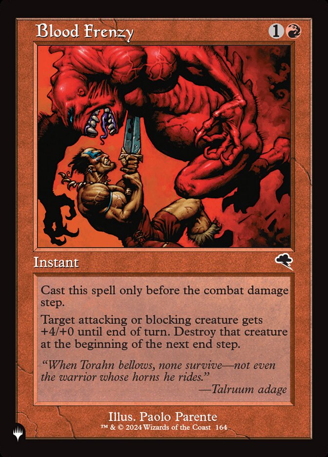 Blood Frenzy - The List (PLST)