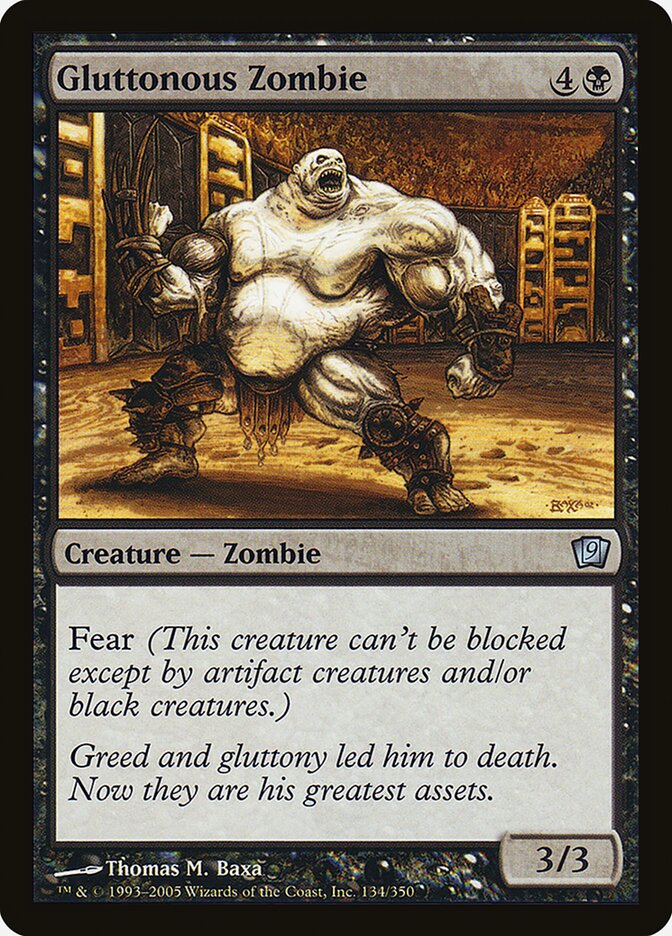 Gluttonous Zombie (134) - Ninth Edition (9ED)