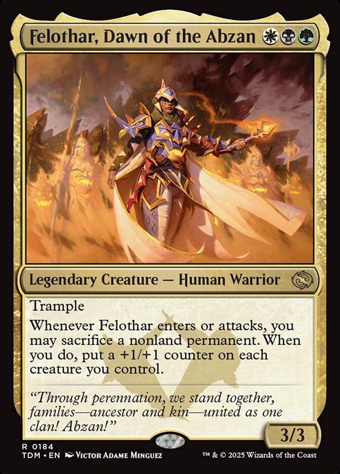 Felothar, Dawn of the Abzan (184) - [Foil] Tarkir: Dragonstorm (TDM)