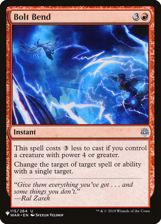 Bolt Bend (WAR-115) - The List (PLST)