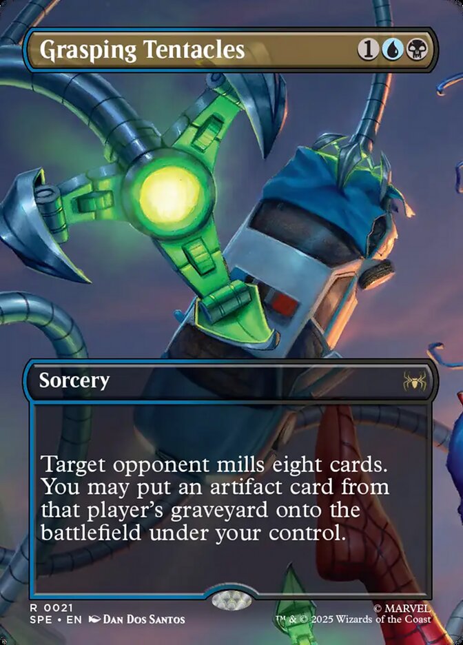 Grasping Tentacles (21) - [Foil, Borderless] Marvel's Spider-Man Eternal (SPE)