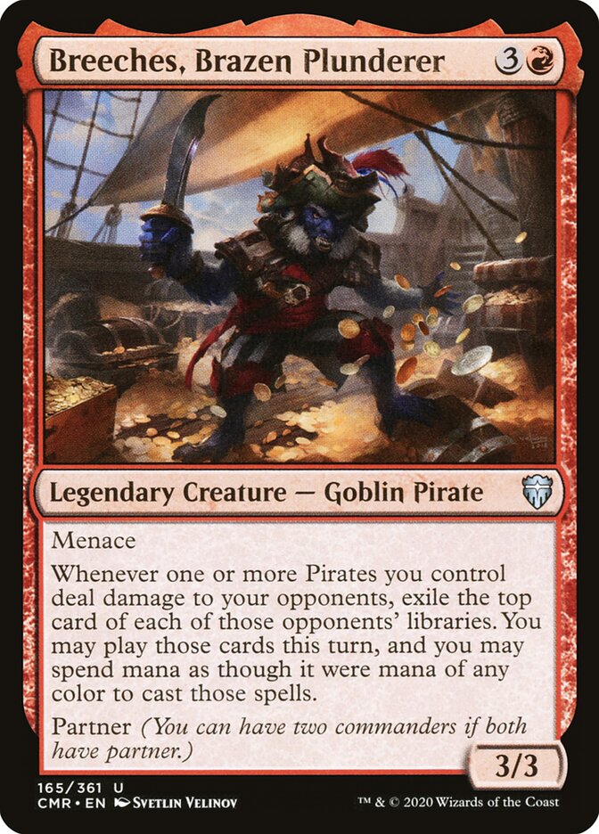 Breeches, Brazen Plunderer (165) - Commander Legends (CMR)