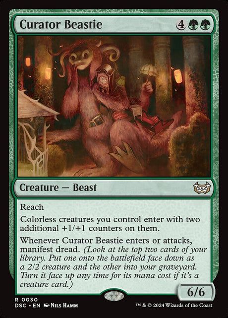 Curator Beastie (30) - Duskmourn: House of Horror Commander (DSC)