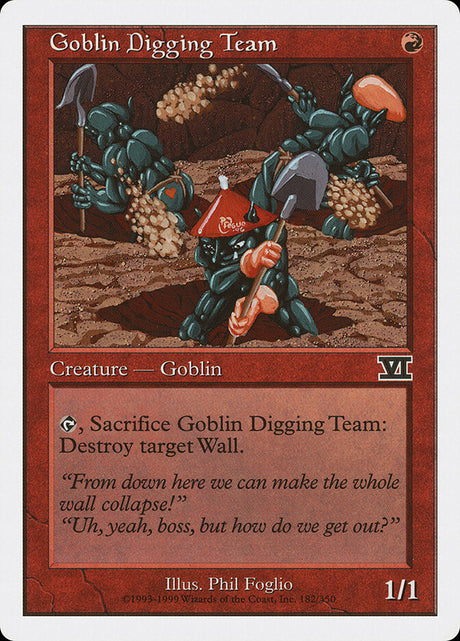 Goblin Digging Team (182) - Classic Sixth Edition (6ED)