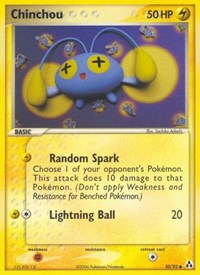 Chinchou (50) - EX Legend Maker (LM)