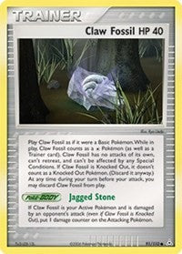 Claw Fossil (91) - EX Holon Phantoms (HP)