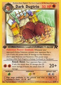 Dark Dugtrio (23) - Team Rocket (TR)