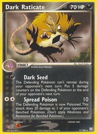 Dark Raticate (17) - EX Team Rocket Returns (RR)