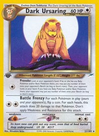 Dark Ursaring (21) - Neo Destiny (N4)