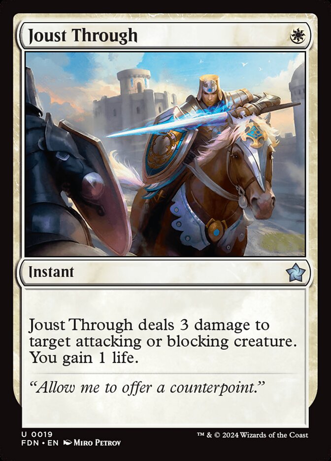 Joust Through - [Foil] Foundations (FDN)