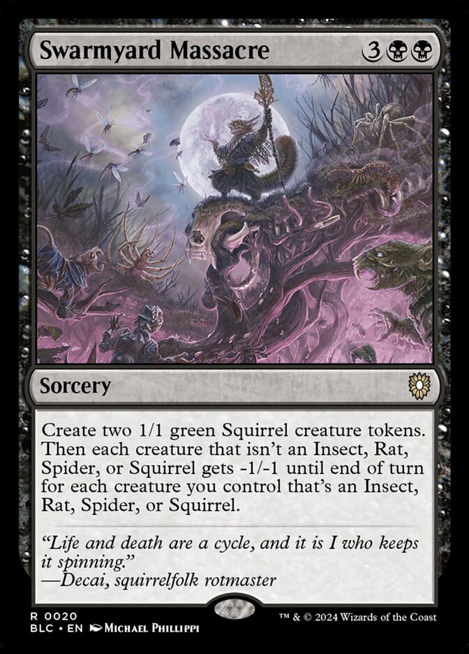 Swarmyard Massacre (20) - Bloomburrow Commander (BLC)