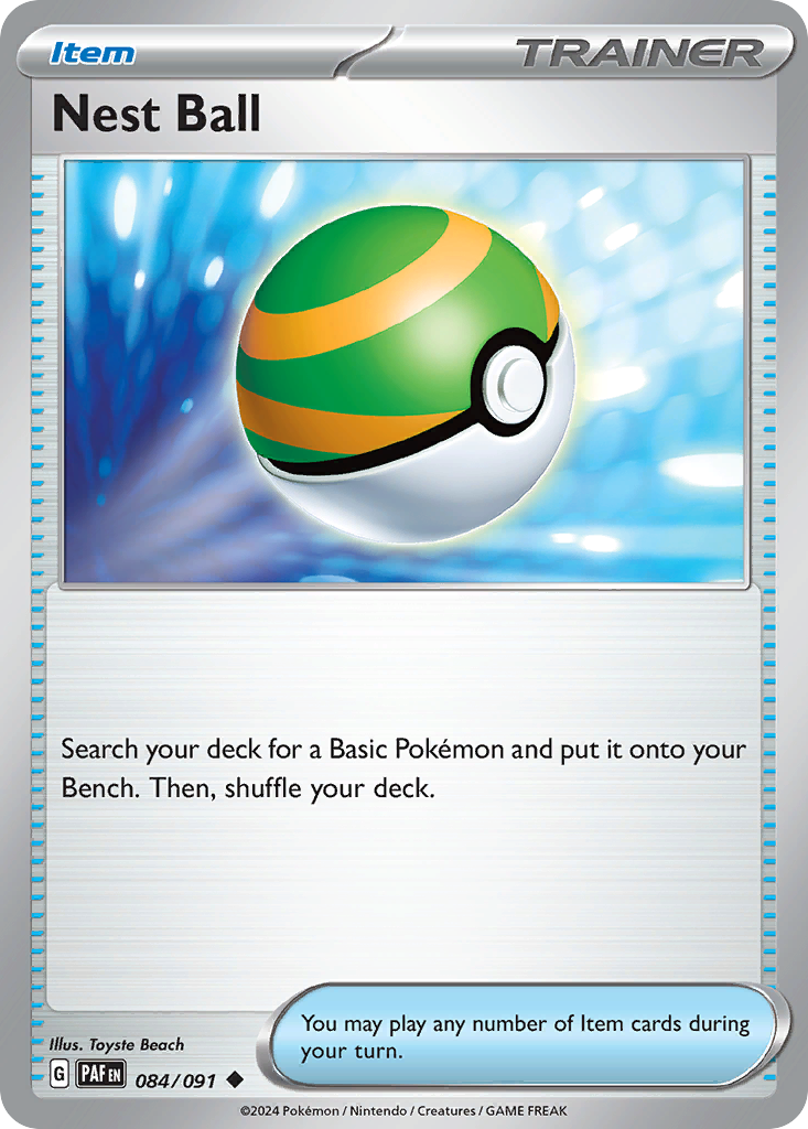 Nest Ball (84/91) - [Reverse Holo] Paldean Fates (PAF)