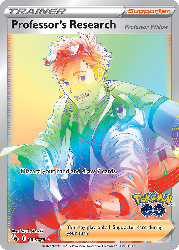 Professor's Research (84/78) - [Rainbow Holo] Pokemon GO (PGO)