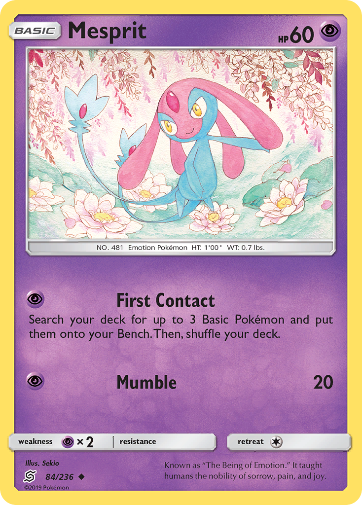 Mesprit (84/236) - [Reverse Holo] Unified Minds (UNM)