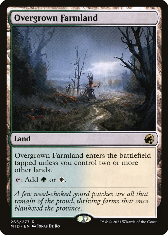 Overgrown Farmland (265) - Innistrad: Midnight Hunt (MID)