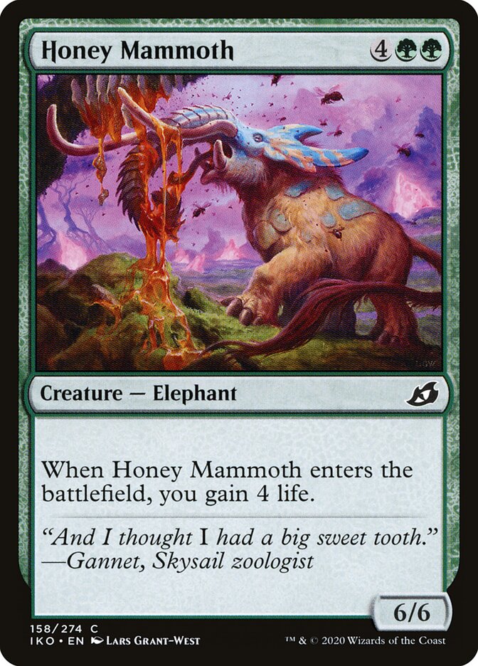 Honey Mammoth (158) - Ikoria: Lair of Behemoths (IKO)