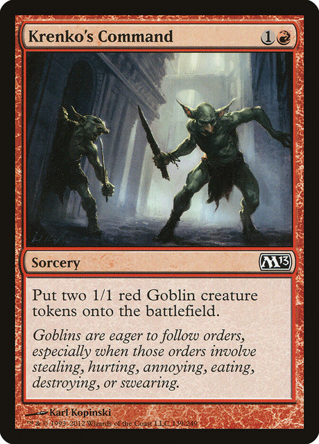 Krenko's Command (139) - Magic 2013 (M13)