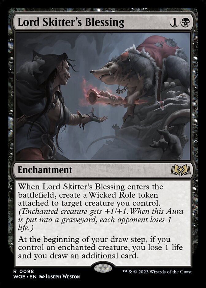 Lord Skitter's Blessing (98) - Wilds of Eldraine (WOE)