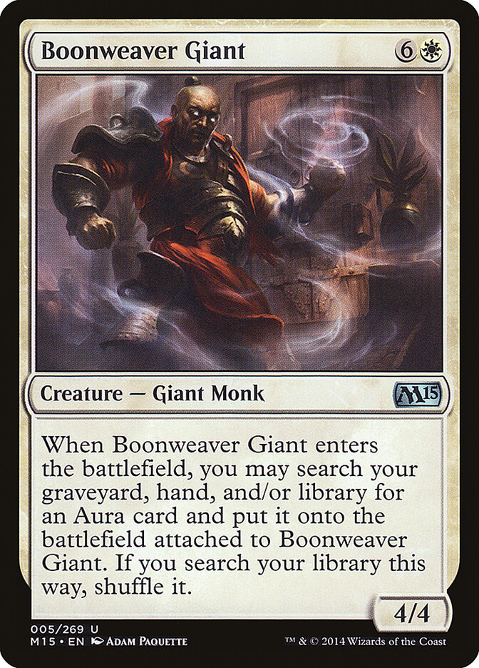 Boonweaver Giant (5) - Magic 2015 (M15)