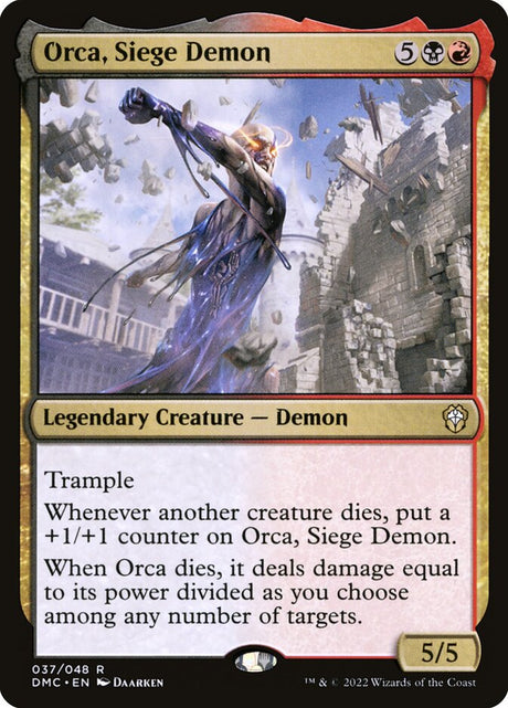Orca, Siege Demon (37) - Dominaria United Commander (DMC)