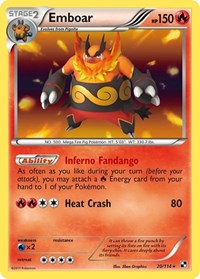 Emboar (20) - Black and White (BLW)