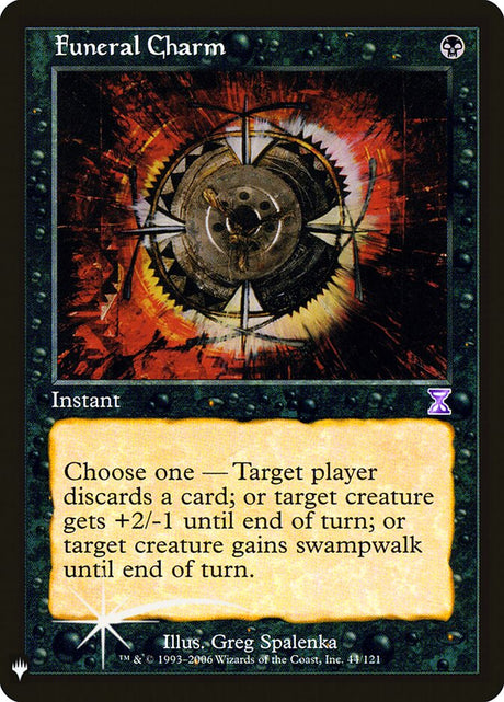 Funeral Charm (TSB-44) - The List (PLST)