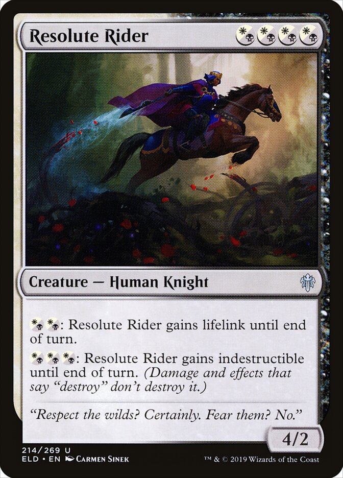Resolute Rider (214) - Throne of Eldraine (ELD)