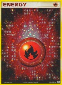 Fire Energy (102) - EX Emerald (EM)