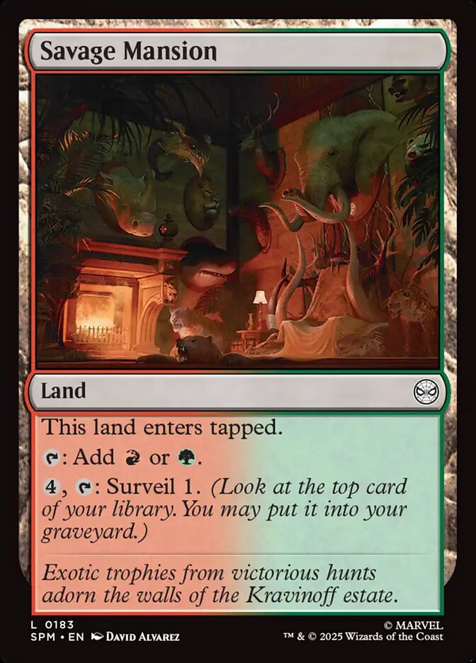 Savage Mansion (183) - [Foil] Marvel's Spider-Man (SPM)