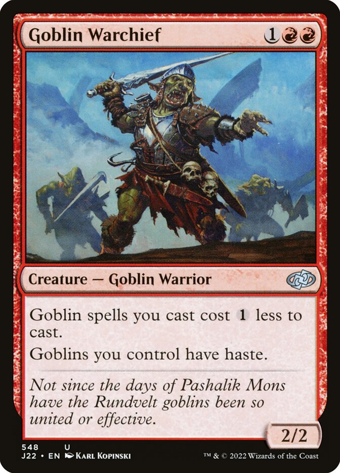 Goblin Warchief (548) - Jumpstart 2022 (J22)