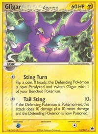 Gligar Delta Species (16) - EX Dragon Frontiers (DF)