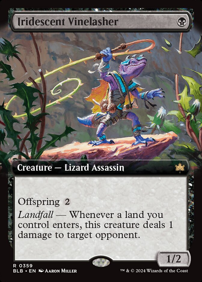 Iridescent Vinelasher - [Extended Art] Bloomburrow (BLB)