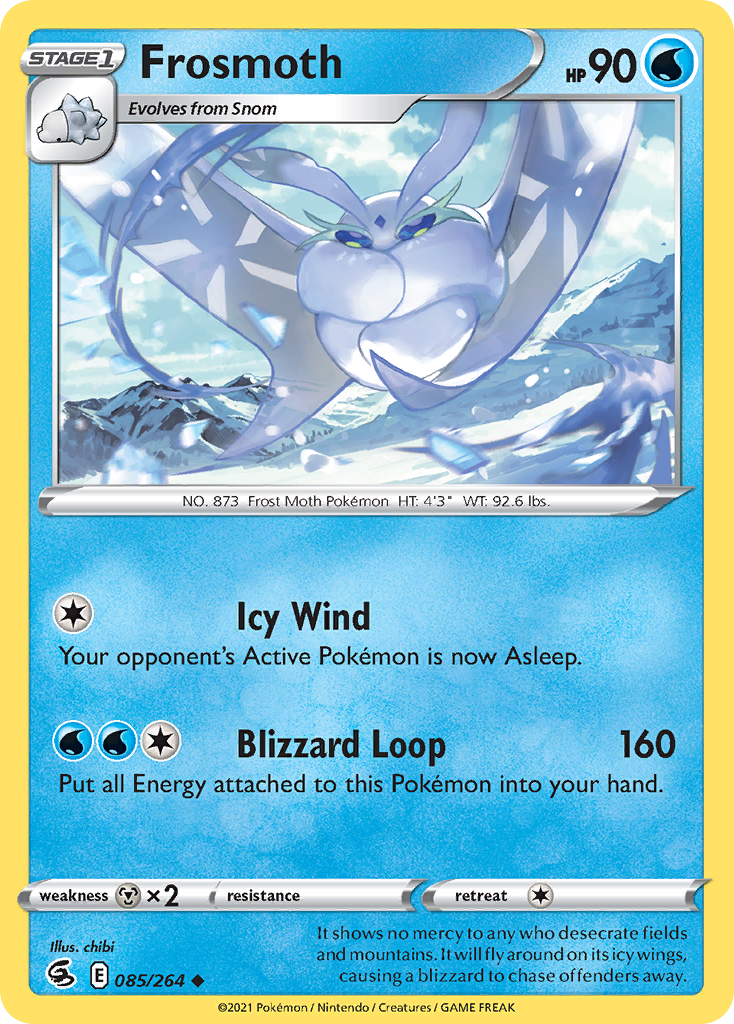 Frosmoth (85/264) - [Reverse Holo] Fusion Strike (FST)