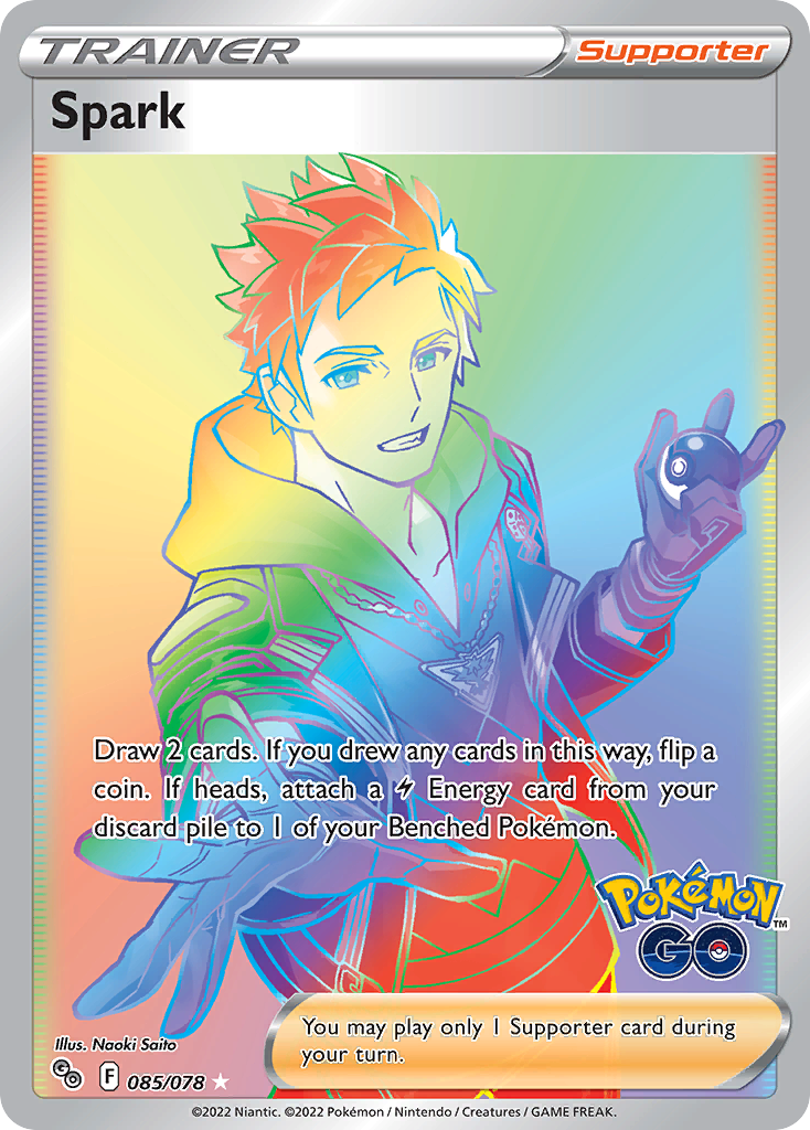 Spark (85/78) - [Rainbow Holo] Pokemon GO (PGO)