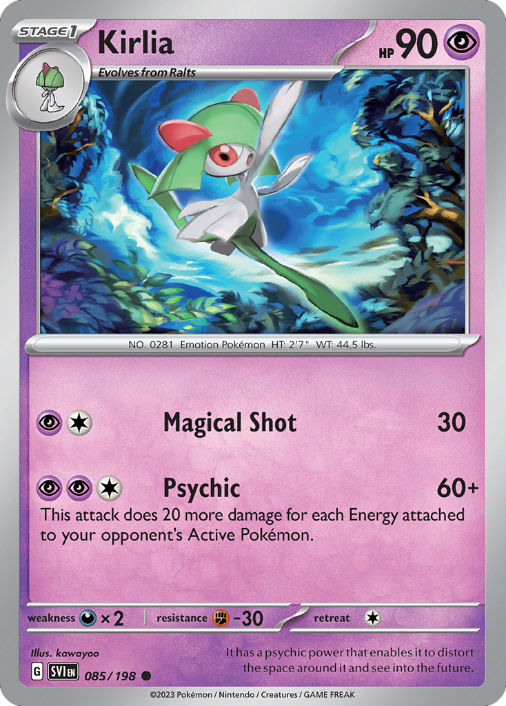 Kirlia (85/198) - [Reverse Holo] Scarlet & Violet (SVI)