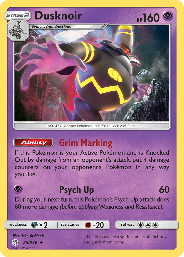 Dusknoir (85/236) - [Holo Foil] Cosmic Eclipse (CEC)