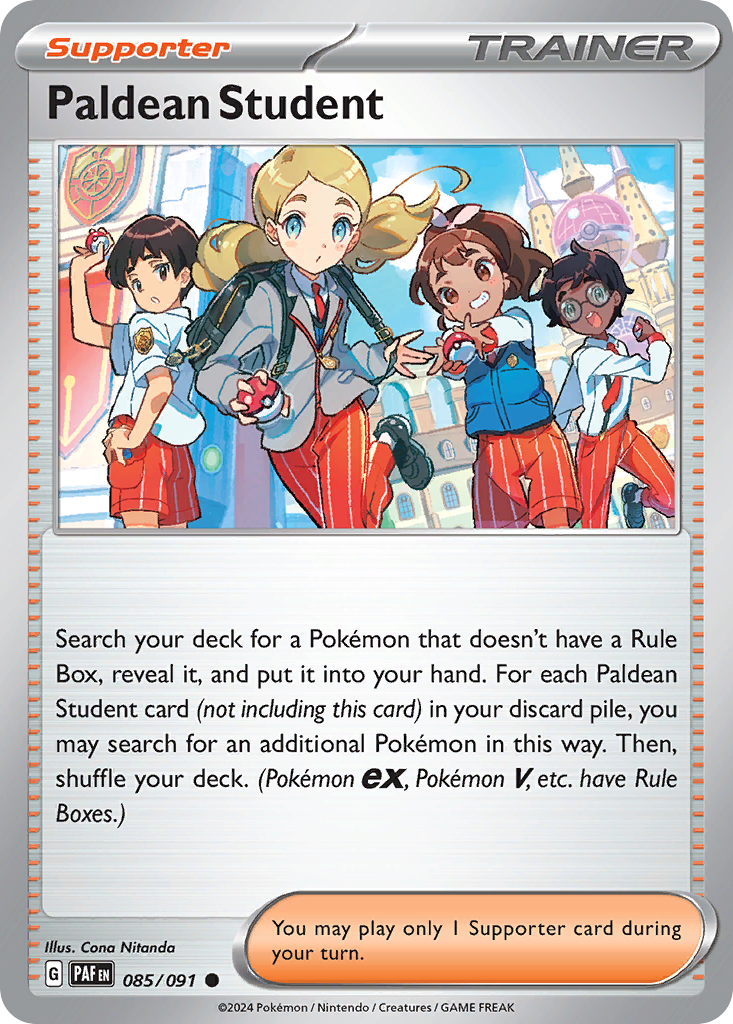 Paldean Student (85/91) - [Reverse Holo] Paldean Fates (PAF)