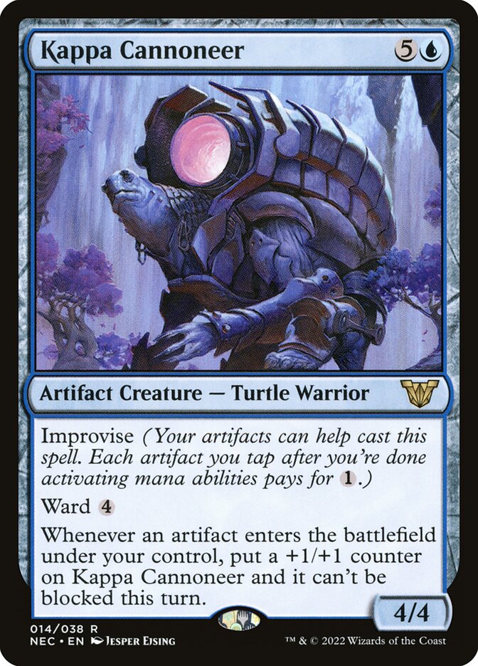 Kappa Cannoneer (14) - Neon Dynasty Commander (NEC)