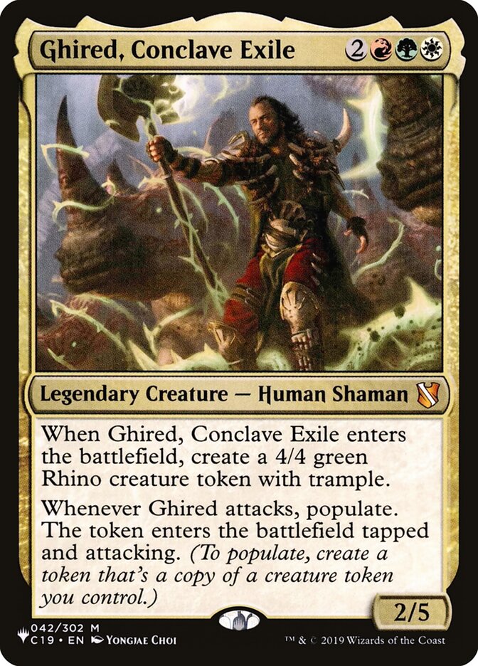 Ghired, Conclave Exile (C19-42) - The List (PLST)