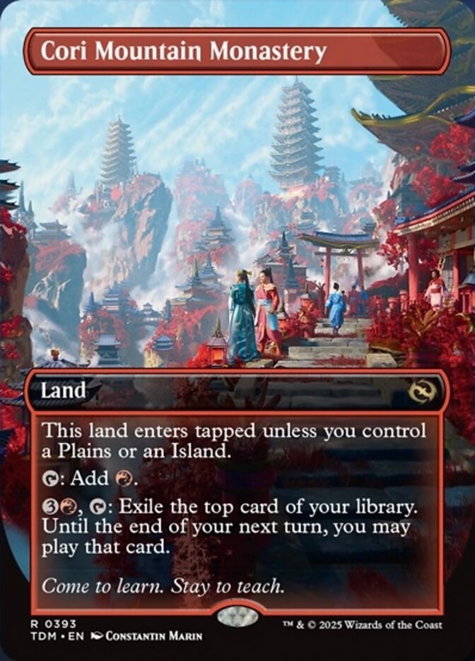 Cori Mountain Monastery (393) - [Borderless] Tarkir: Dragonstorm (TDM)