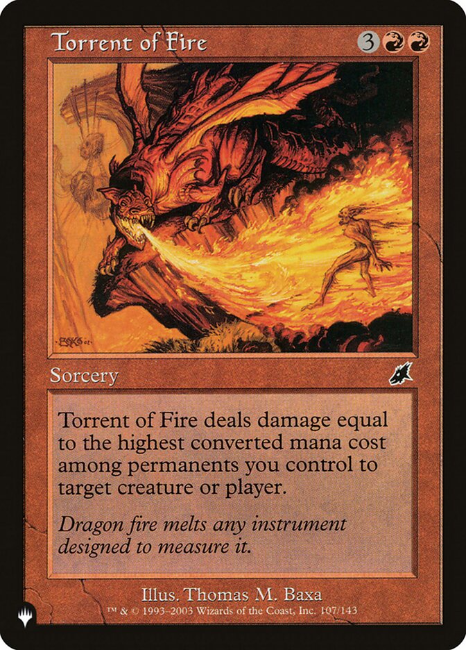 Torrent of Fire (SCG-107) - The List (PLST)