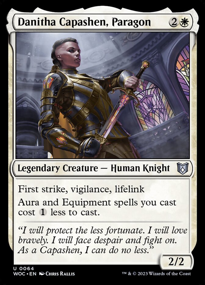 Danitha Capashen, Paragon (64) - Wilds of Eldraine Commander (WOC)