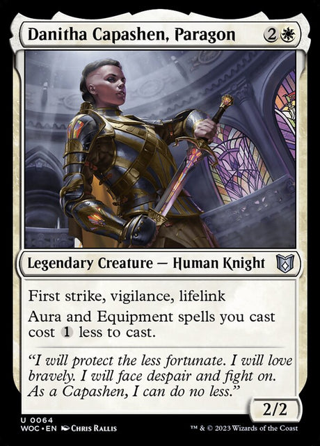 Danitha Capashen, Paragon (64) - Wilds of Eldraine Commander (WOC)