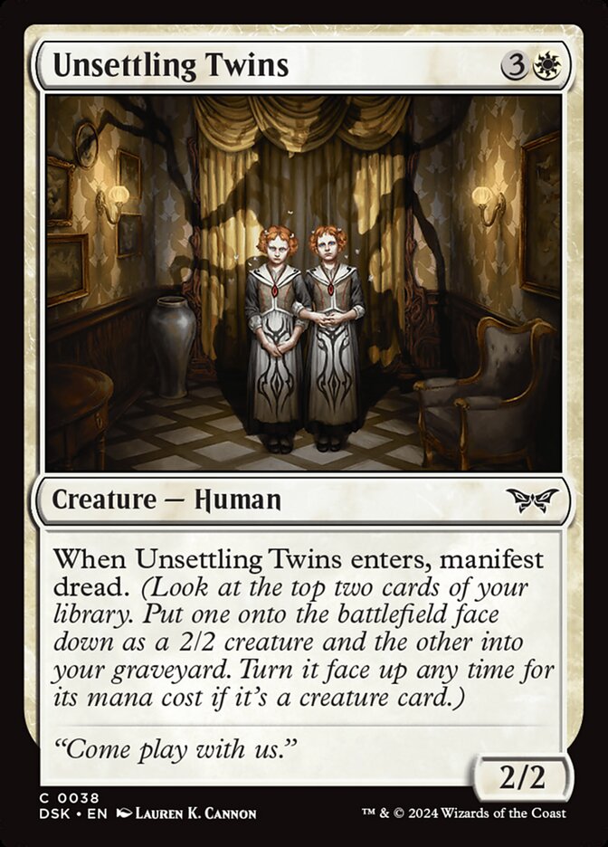 Unsettling Twins - [Foil] Duskmourn: House of Horror (DSK)