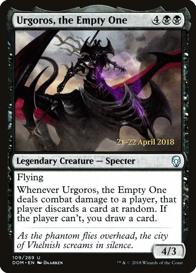 Urgoros, the Empty One (109s) - Dominaria Promos (PDOM)