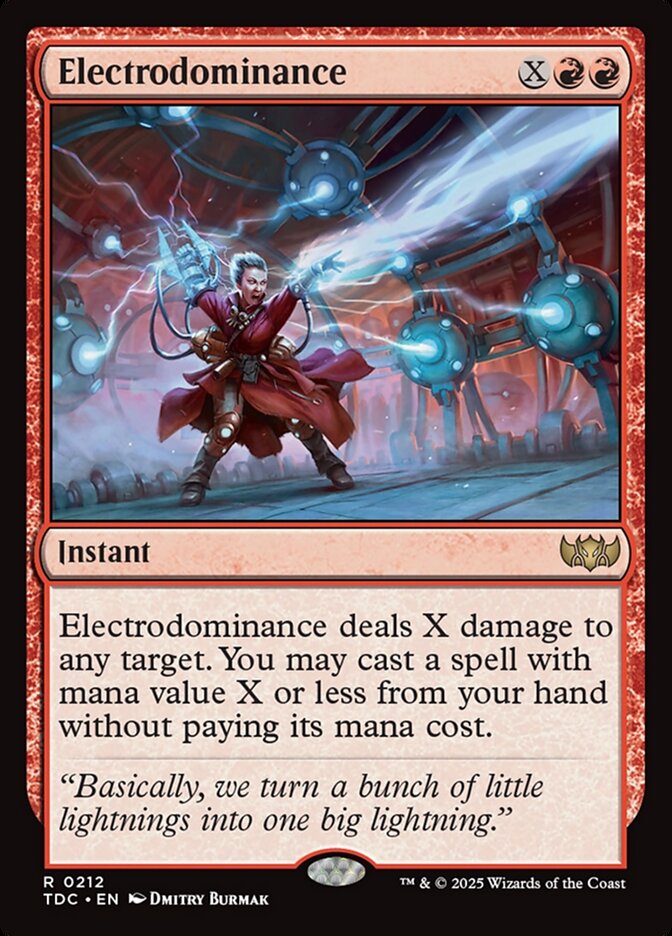 Electrodominance (212) - Tarkir: Dragonstorm Commander (TDC)