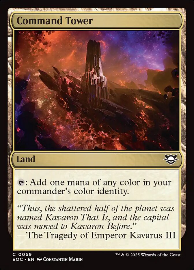 Command Tower (59) - Edge of Eternities Commander (EOC)