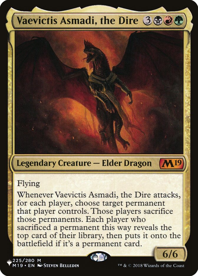 Vaevictis Asmadi, the Dire (M19-225) - The List (PLST)