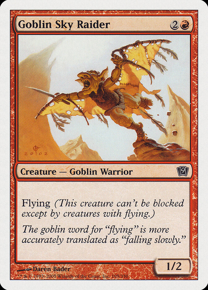 Goblin Sky Raider (195) - Ninth Edition (9ED)