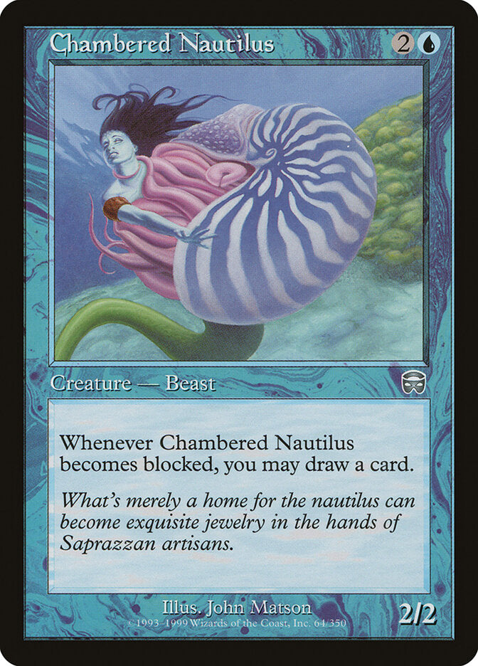 Chambered Nautilus (64) - Mercadian Masques (MMQ)